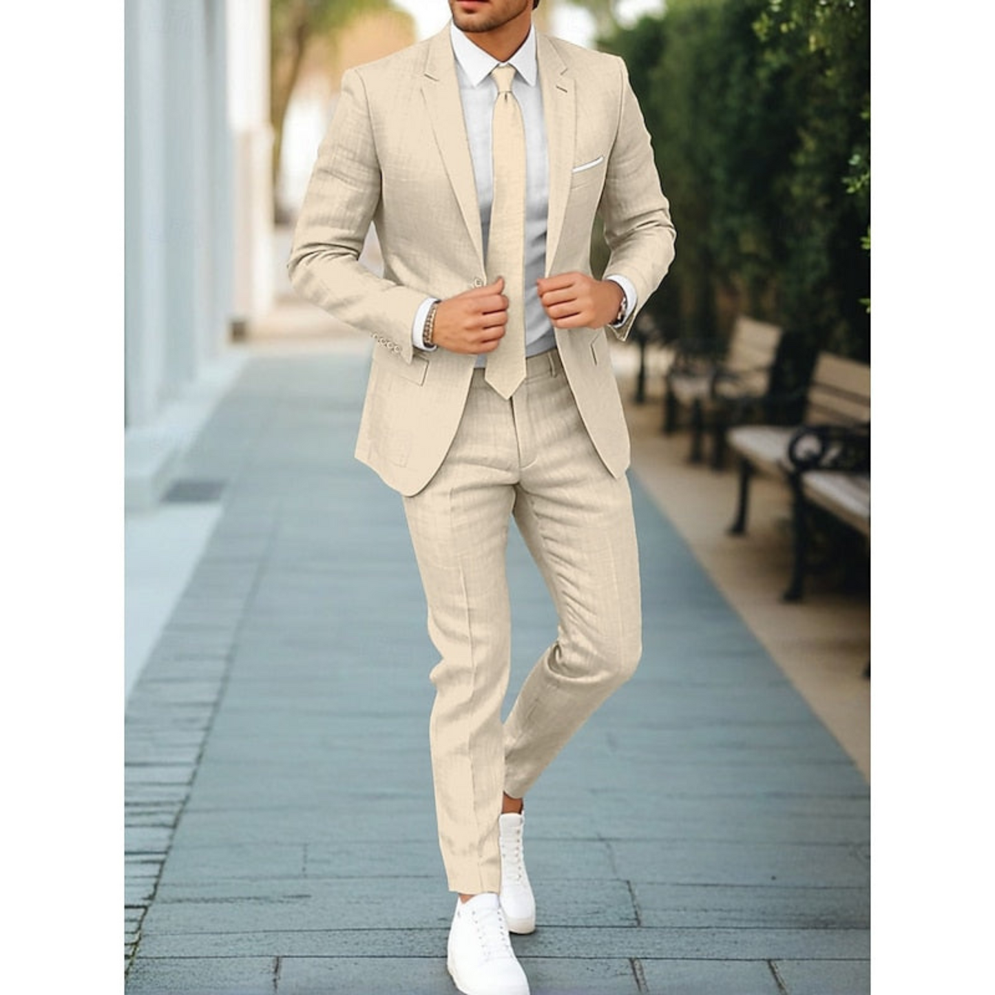 Costume Homme Décontracté 2 Pièces Casual
