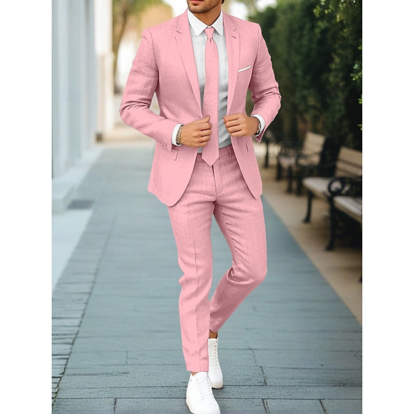 Costume Homme Décontracté 2 Pièces Casual