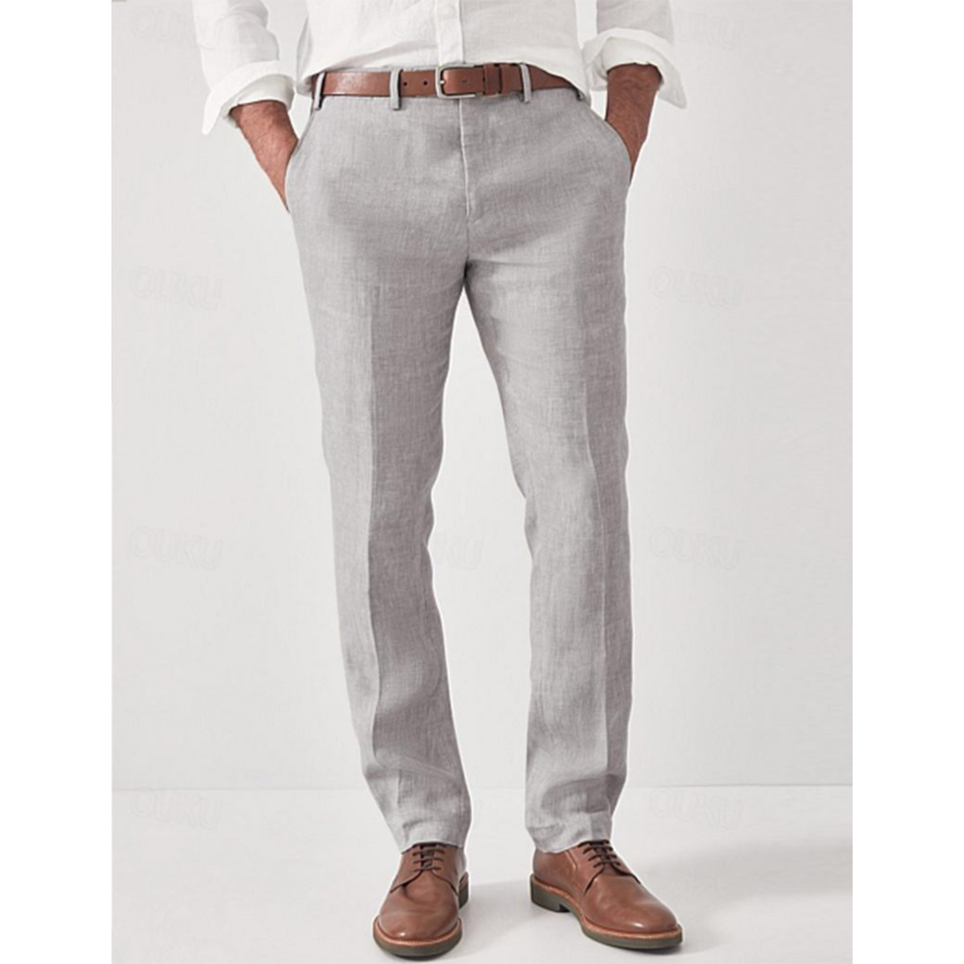 Pantalon Homme Élégant Slim Fit - PanierRoyale