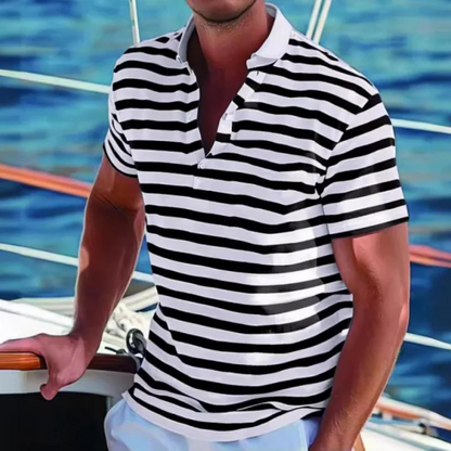 Chemise Polo Rayée Classique et Élégante