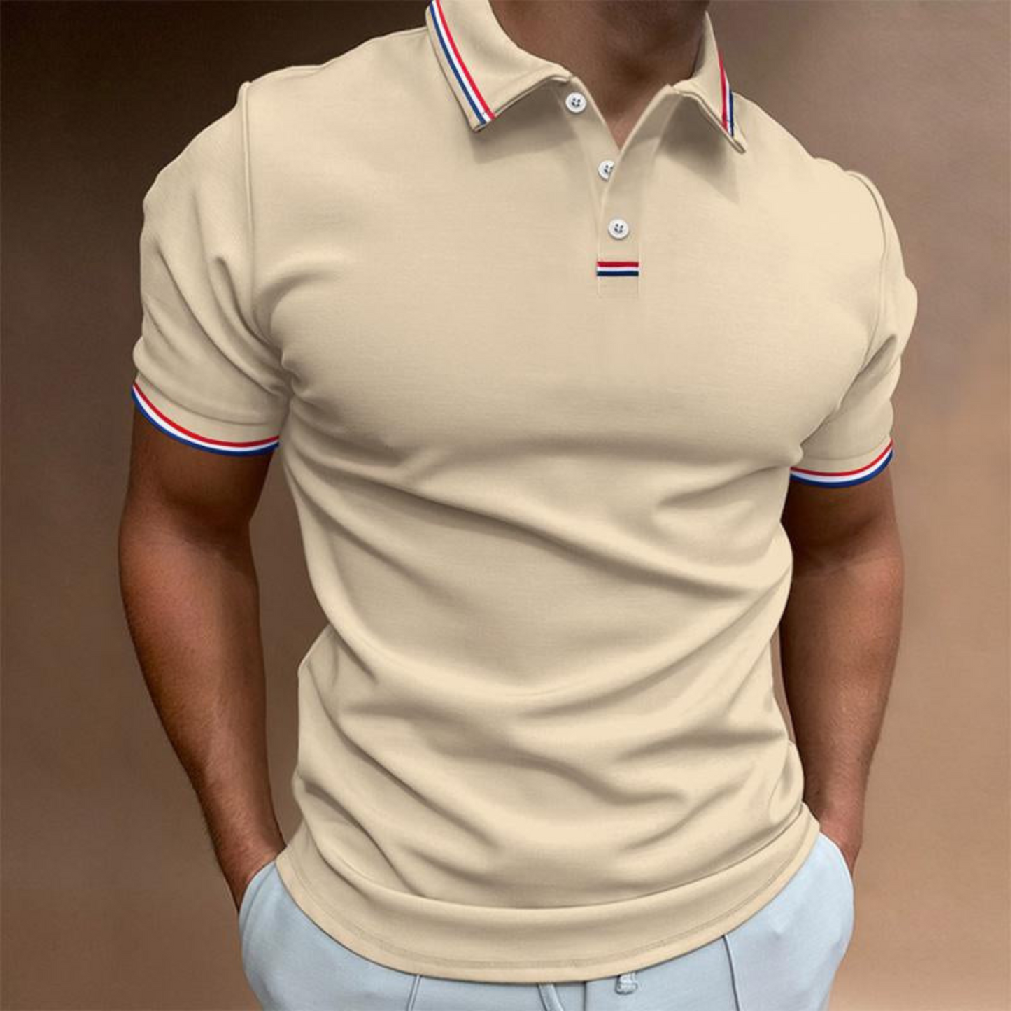 Chemise Polo Homme Manches Courtes Style Élégant