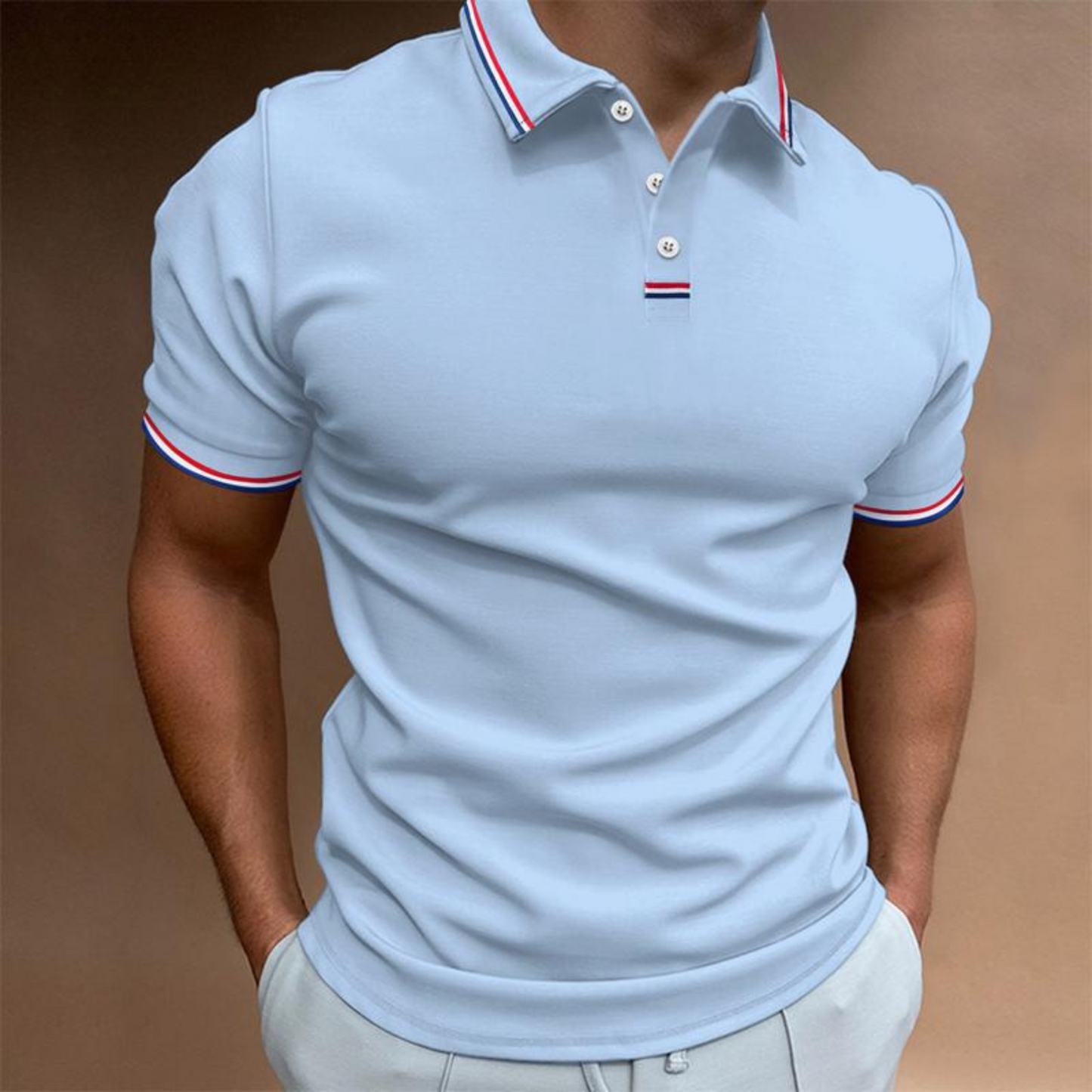 Chemise Polo Homme Classique Manches Courtes