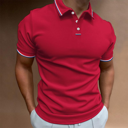 Chemise Polo Homme Manches Courtes Style Élégant