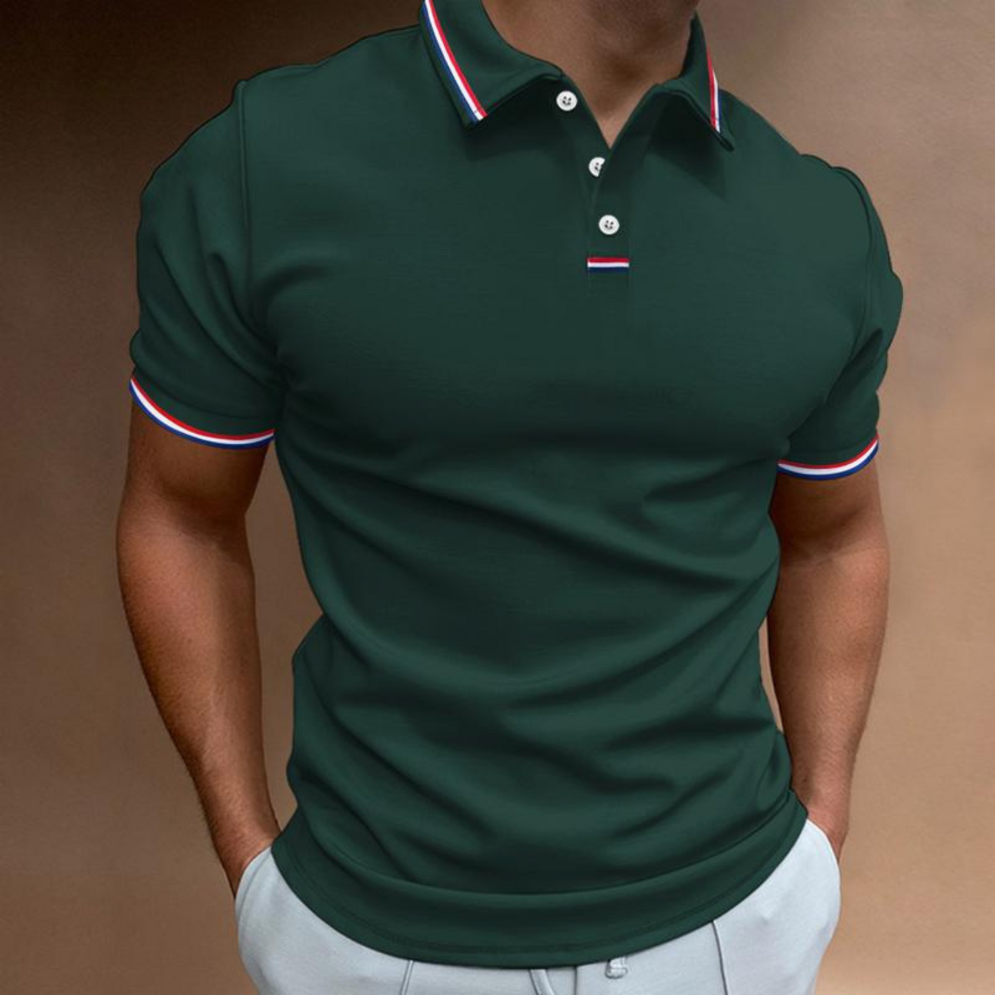 Chemise Polo Homme Classique Manches Courtes