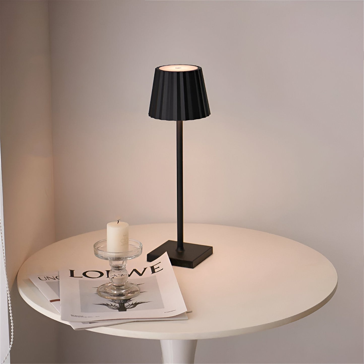 Lampe de Table LED sans Fil avec Dimmer tactile, Aluminium, 3 Niveaux de Luminosité