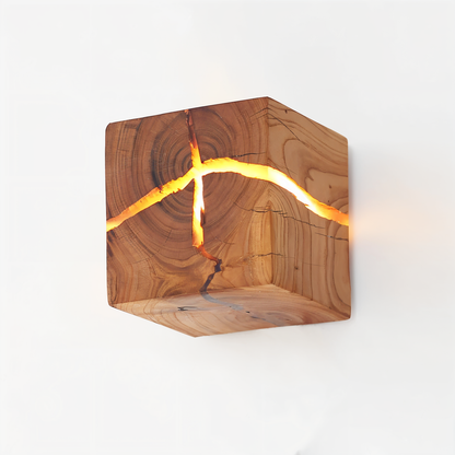 Lampe Murale Bois LED Naturel Moderne