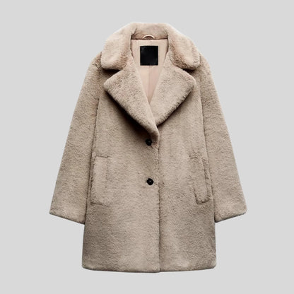 Manteau Hiver Femme Doux et Confortable Teddy