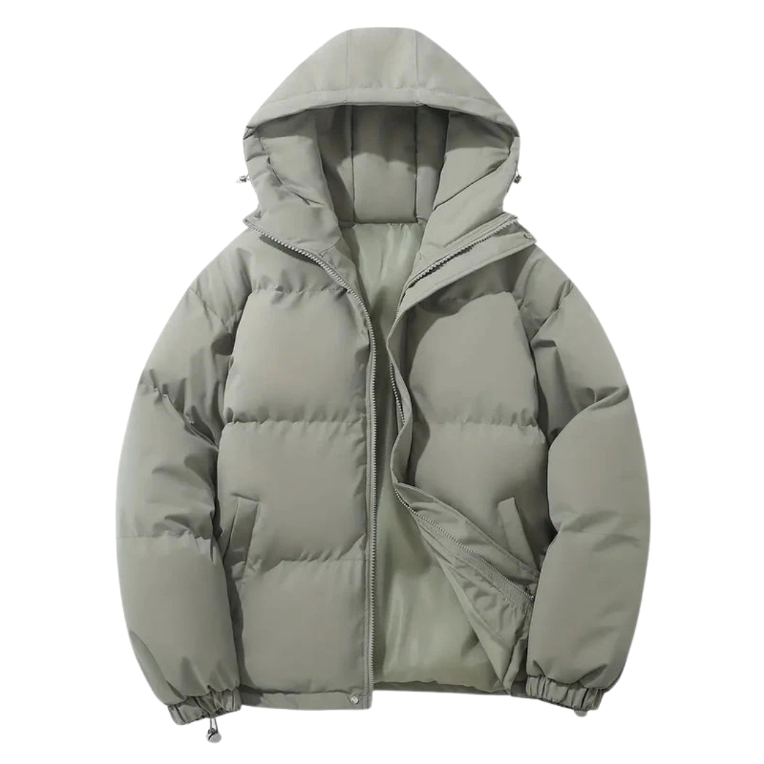 Veste d'hiver noir réversible et chaud pour homme