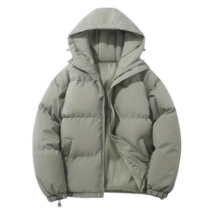 Veste d'hiver noir réversible et chaud pour homme