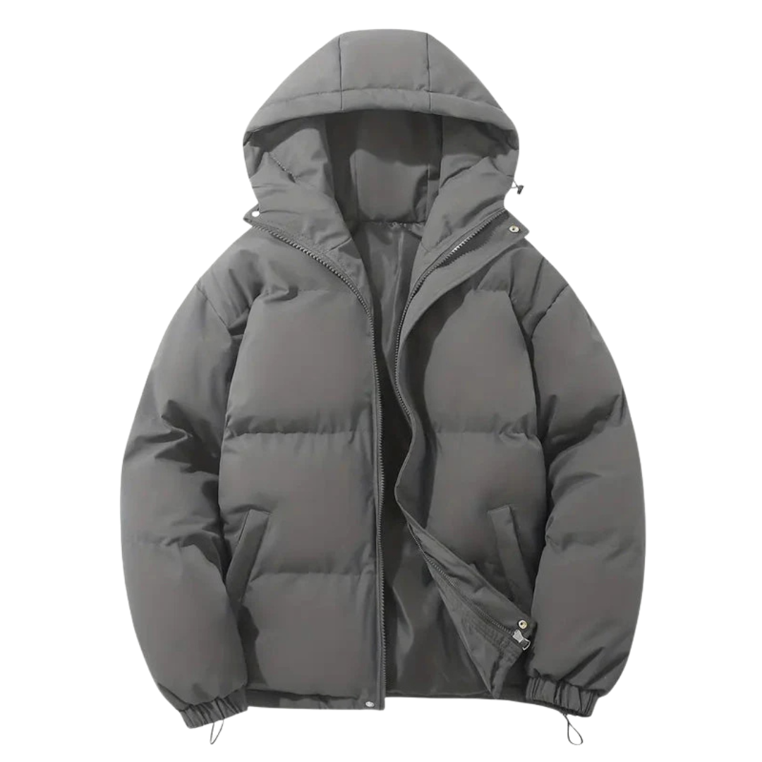 Veste d'hiver noir réversible et chaud pour homme