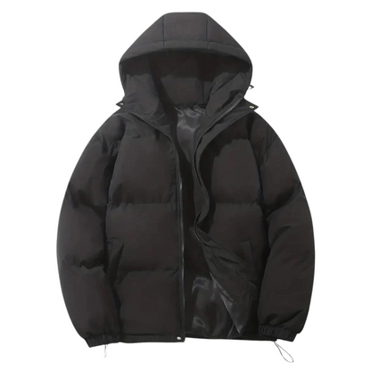 Veste d'hiver noir réversible et chaud pour homme - PanierRoyale