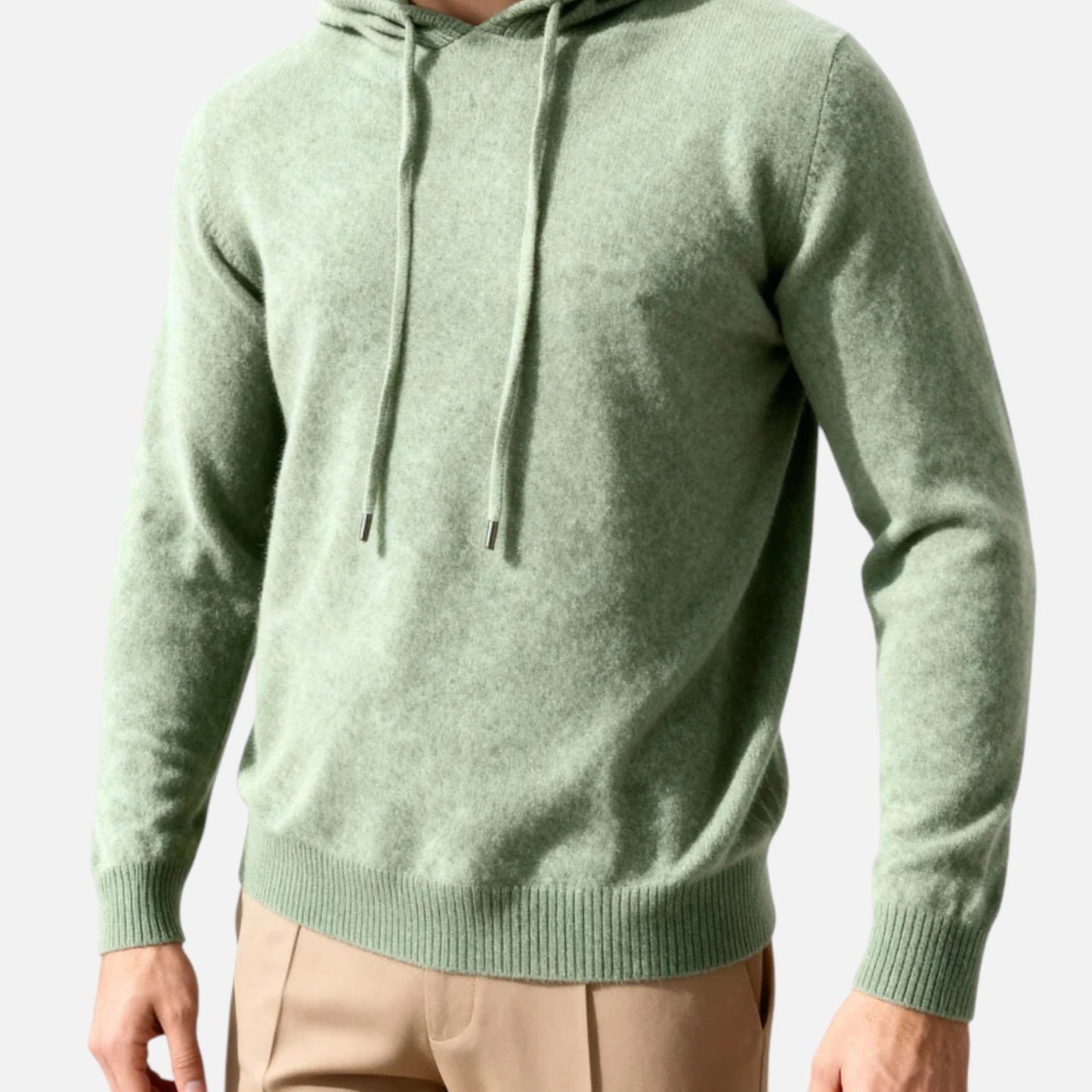 Pull Homme Laine Brun Chaud Hiver