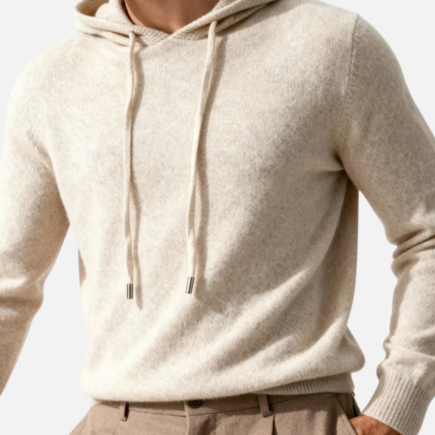 Pull Homme Laine Brun Chaud Hiver