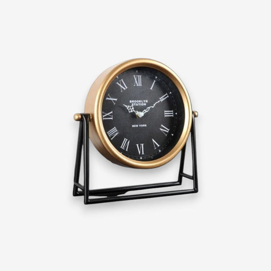 Horloge de Bureau Design Silencieux en Bois - PanierRoyale