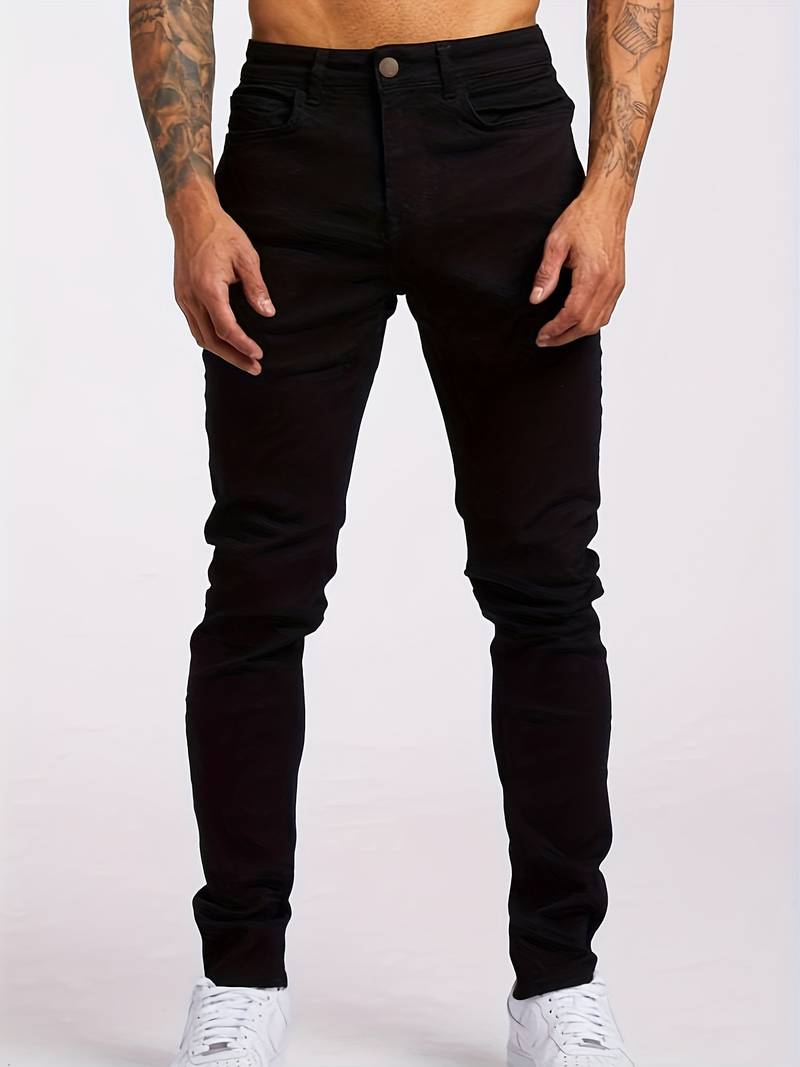 Pantalon Homme Droit Confortable pour Usage Quotidien
