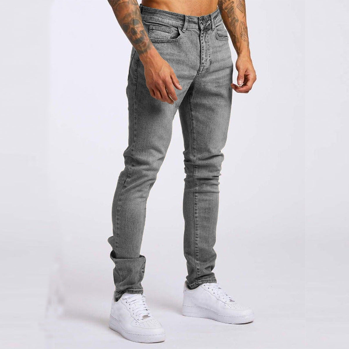 Pantalon Homme Droit Confortable pour Usage Quotidien