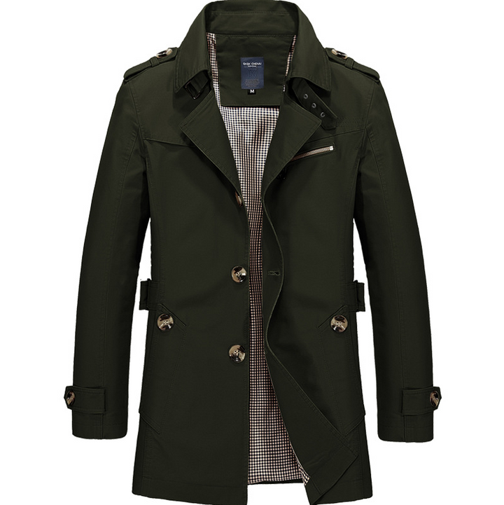 Manteau Élégant en Trench Long Confortable et Polyvalent - vue 10