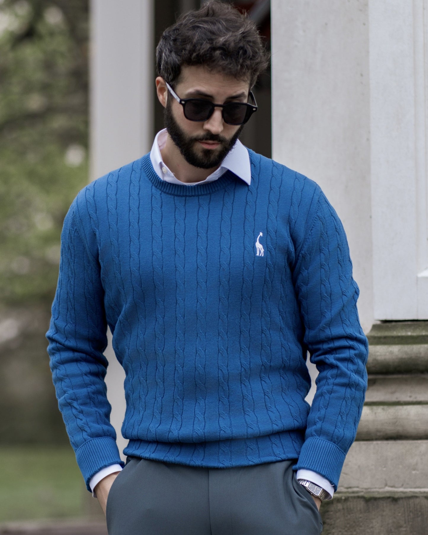 Pull en Coton à Câble pour Homme
