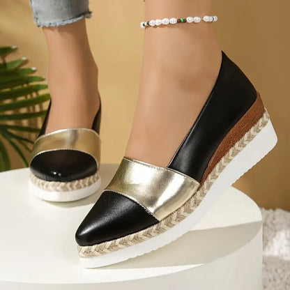 Chaussures Femme Plateforme Légère Design Structuré Usage Quotidien