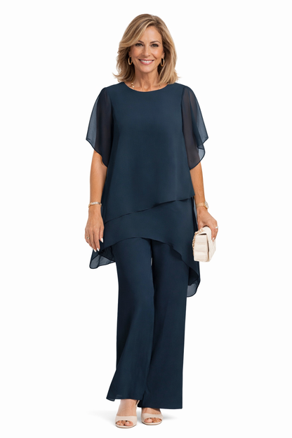 Ensemble Femme Pantalon Large Fluide Coupe Élégante - PanierRoyale