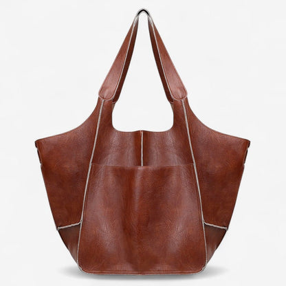 Sac à Main en Cuir Vaste et Pratique avec Poches Intérieures
