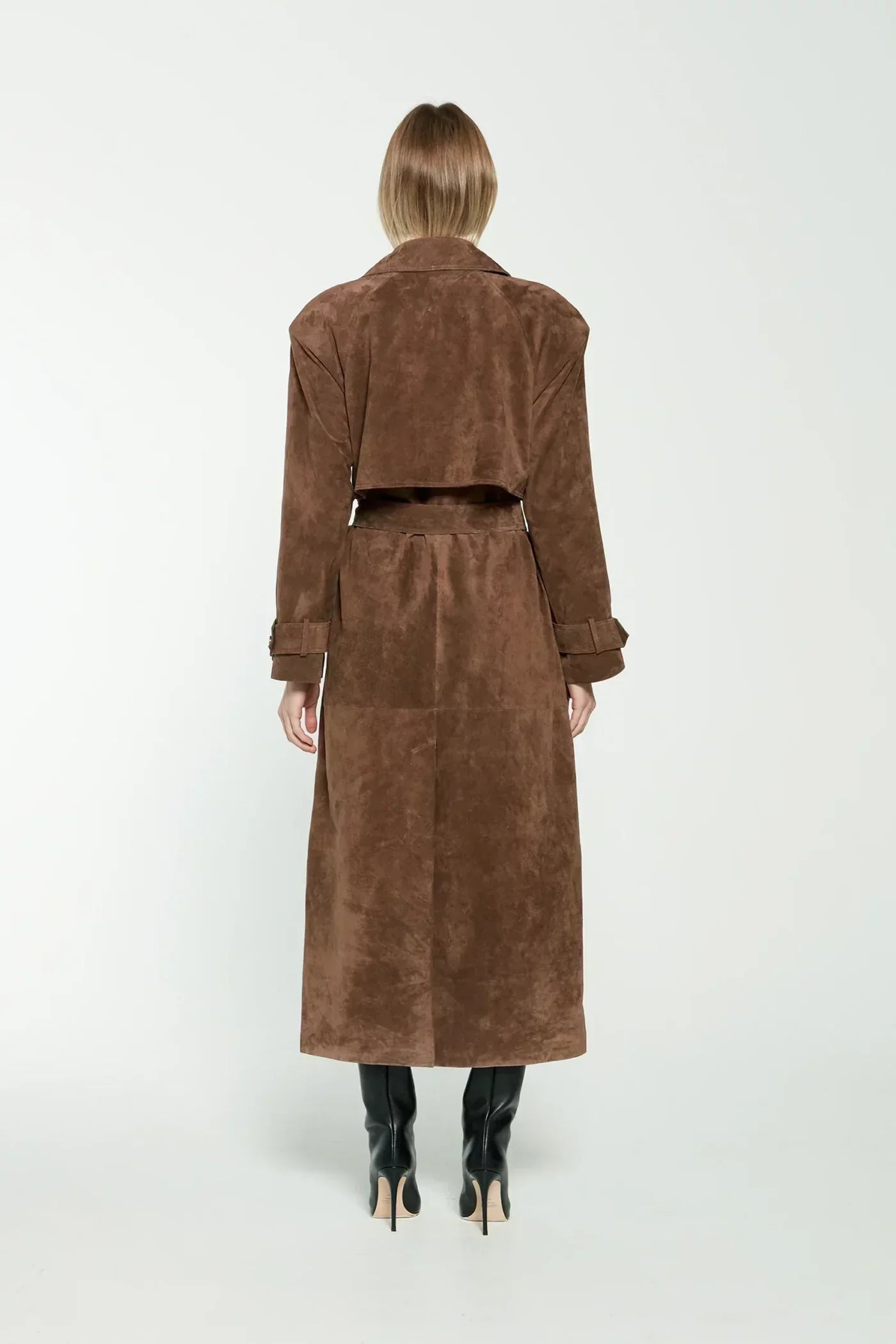 Trenchcoat Cuir Noir Classique