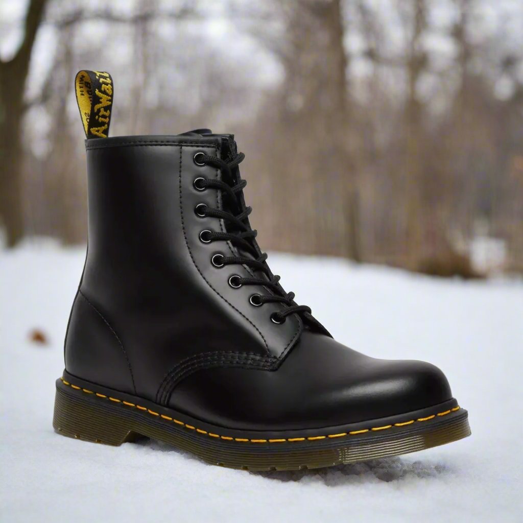 Bottines Cuir Homme Classiques à Lacets Noir - PanierRoyale