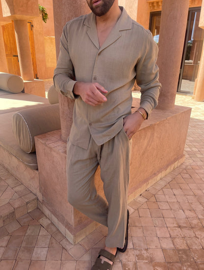 Chemise Lin Blanc Classique