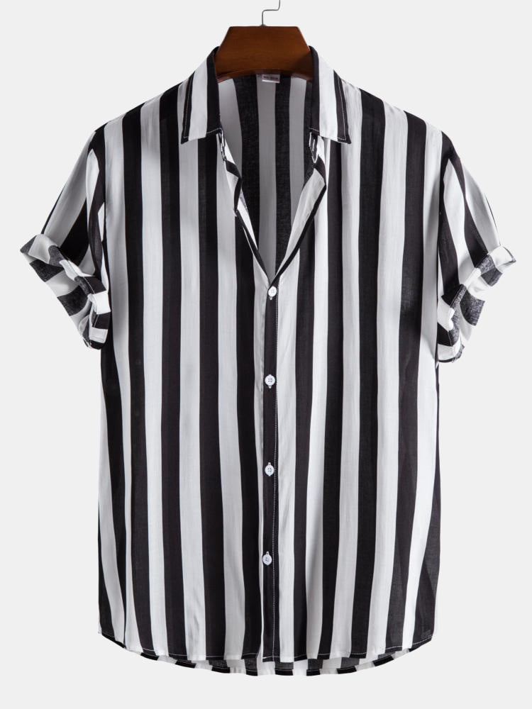 Chemise Homme à Rayures Fines et Élégante