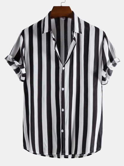 Chemise Homme à Rayures Fines et Élégante