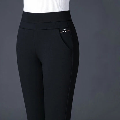 Pantalon Femme Noir Chic avec Poches Pratiques - PanierRoyale