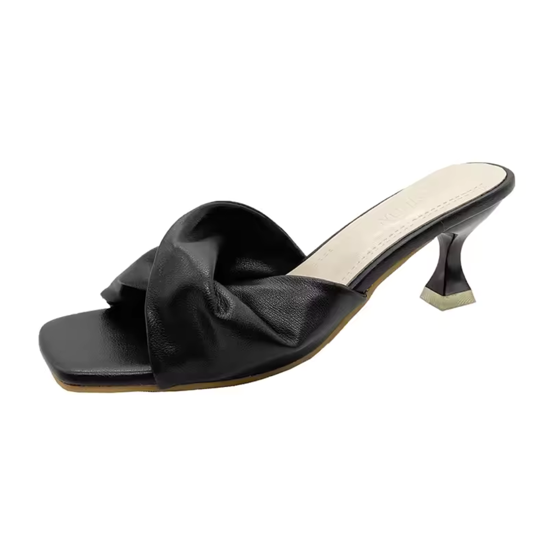 Sandales Talons Hauts en Cuir Beige Élégantes pour Femmes