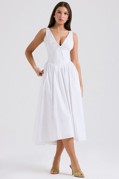 Robe Été Florale Femme - Robe Décontractée avec Poches