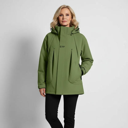 Veste imperméable femme verte légère