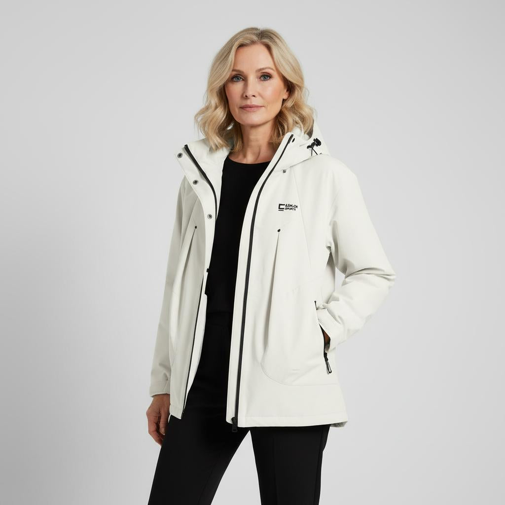Veste imperméable femme verte légère