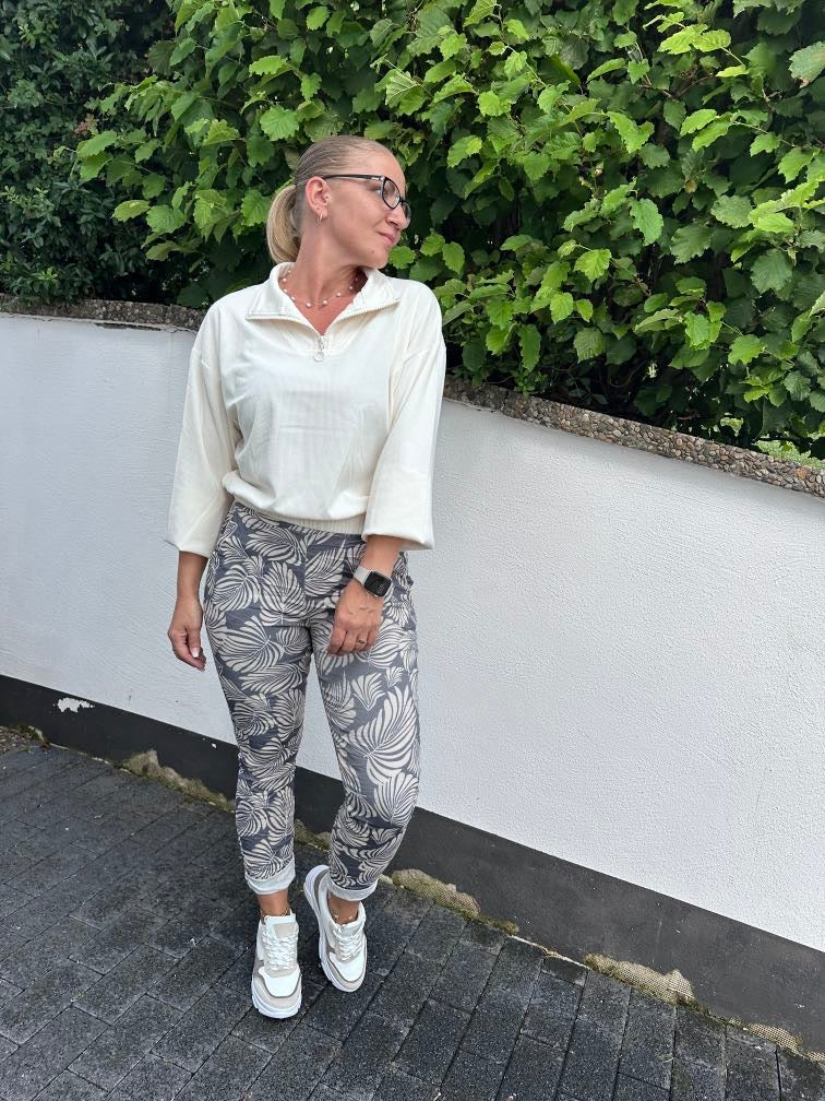 Pantalon imprimé léopard vert foncé - PanierRoyale