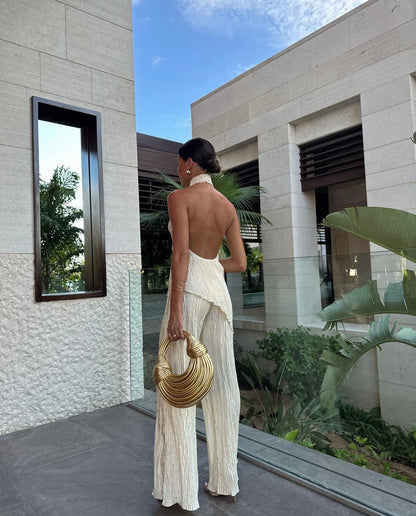 Maillot de Bain Femme Élégant avec Haut et Pantalon Large - BerlinGlamour