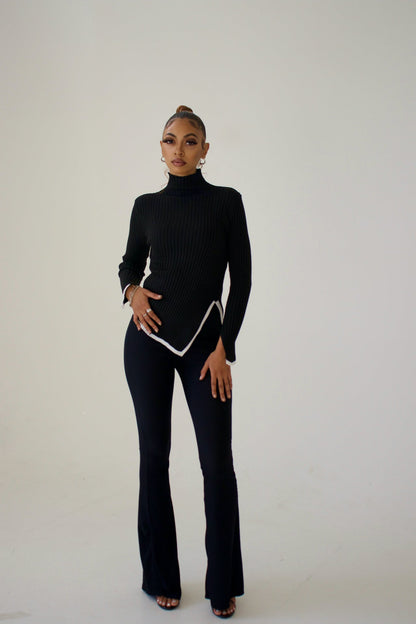 Pull à Col Roulé Femme Classique