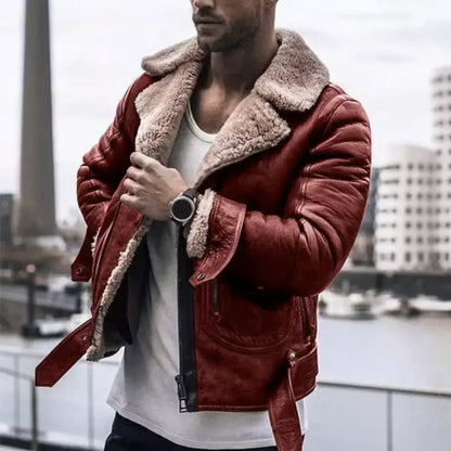 Blouson Cuir Homme Noir Élégant et Confortable - PanierRoyale