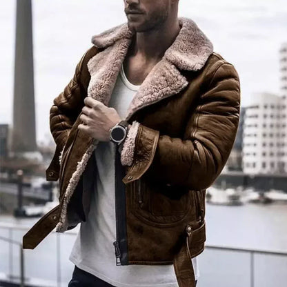 Blouson Cuir Homme Noir Élégant et Confortable