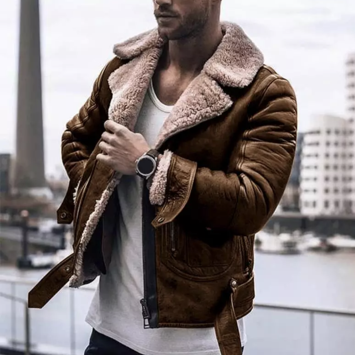 Veste Hiver Douillette et Élégante pour Homme