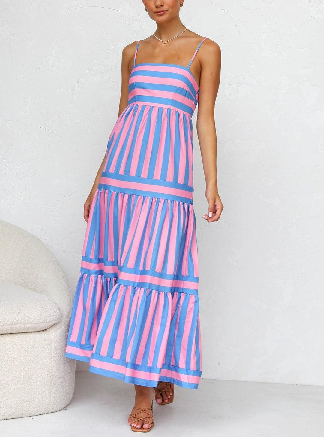 Robe Femme Fleurs à Bretelles Élégante et Douce