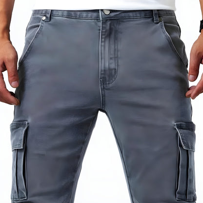 Pantalon Cargo Homme Slim avec Multipoches