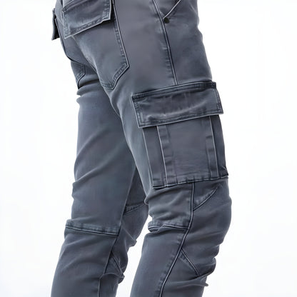 Pantalon Cargo Homme Slim avec Multipoches