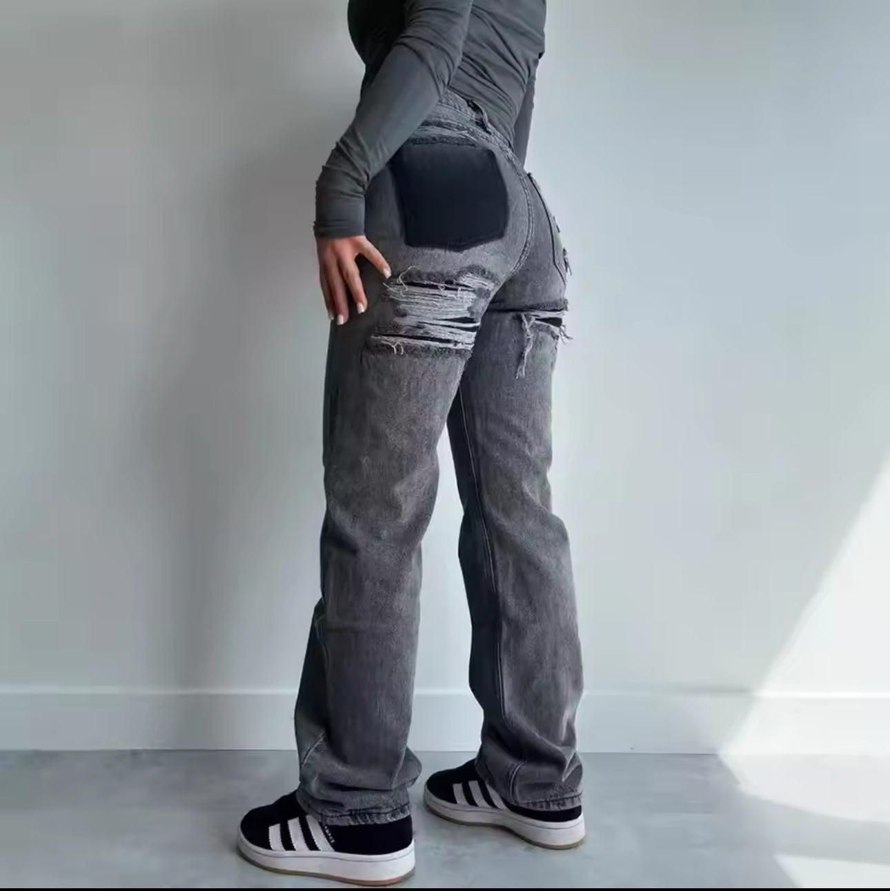 Jeans femme haute taille élégante
