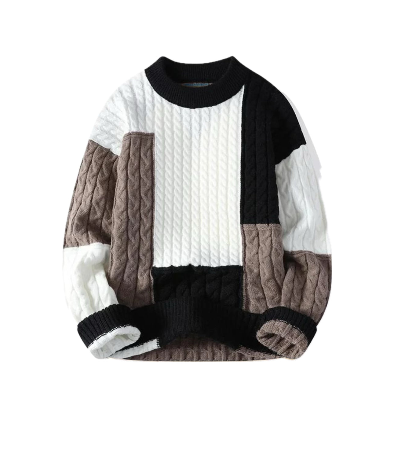 Pull Coloré Patchwork Moderne et Élégant