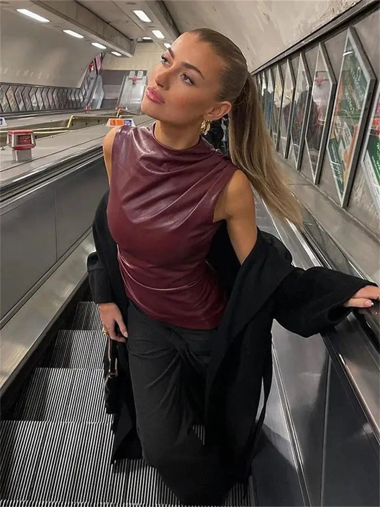 Mia | Rotes Top in Burgunder Zendoo.de