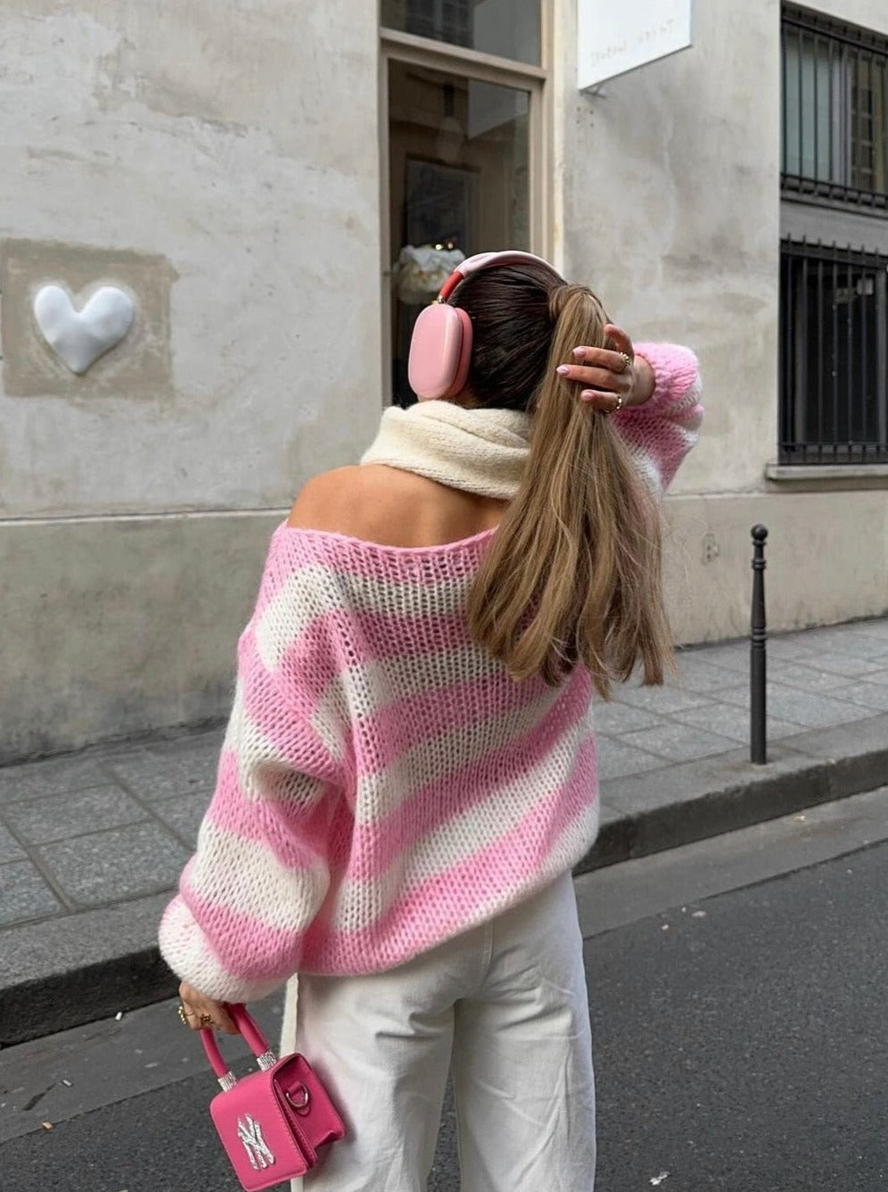 Pull Rayé Femme Décontracté et Confortable