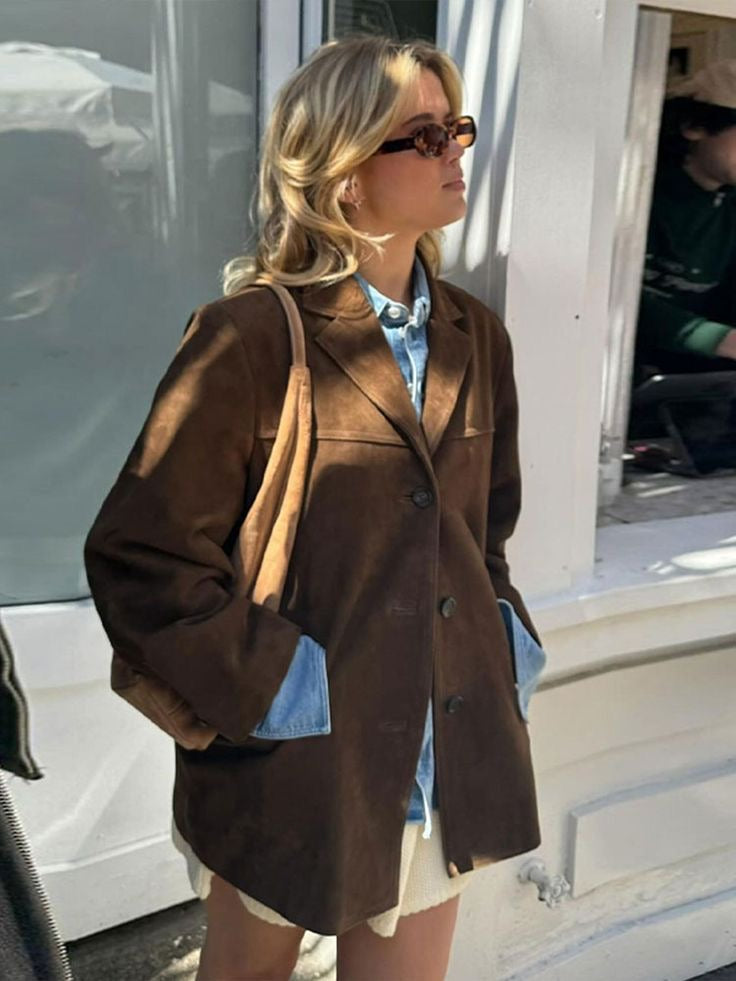 Blazer femme oversize élégant pour travail et détente