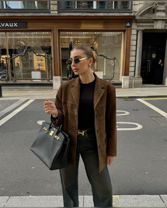 Blazer femme oversize élégant pour travail et détente - BerlinGlamour